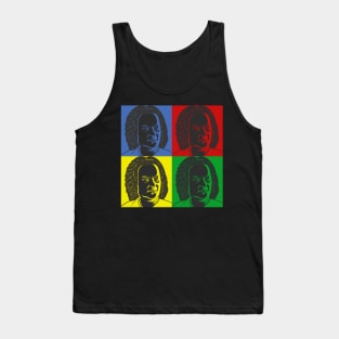 Johann Sebastian Bach in Warhol style Tank Top